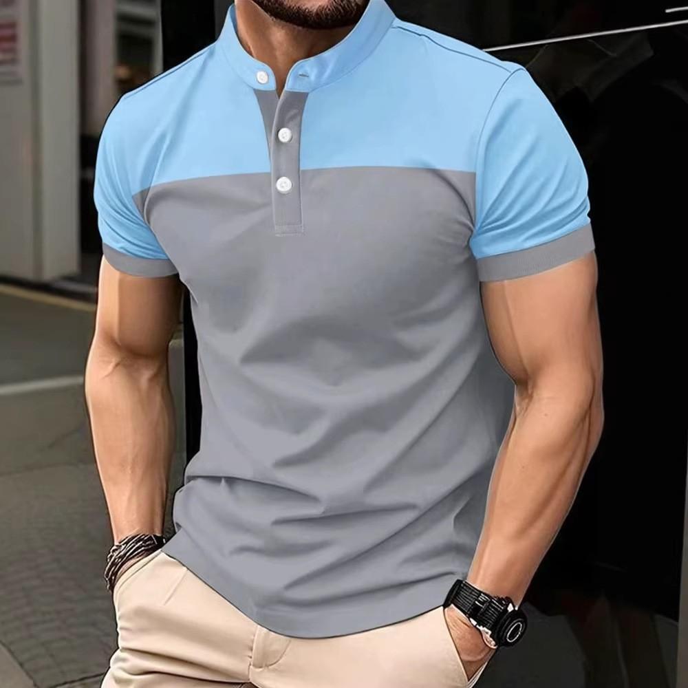 New Men Summer Short Sleeve Stand Collar Polo Shirt Men Fashion Business Casual Tops Polo 3XL синій
New Men Summer Short Sleeve Stand Collar Polo Shirt Men Fashion Business Casual Tops Polo 3XL синій