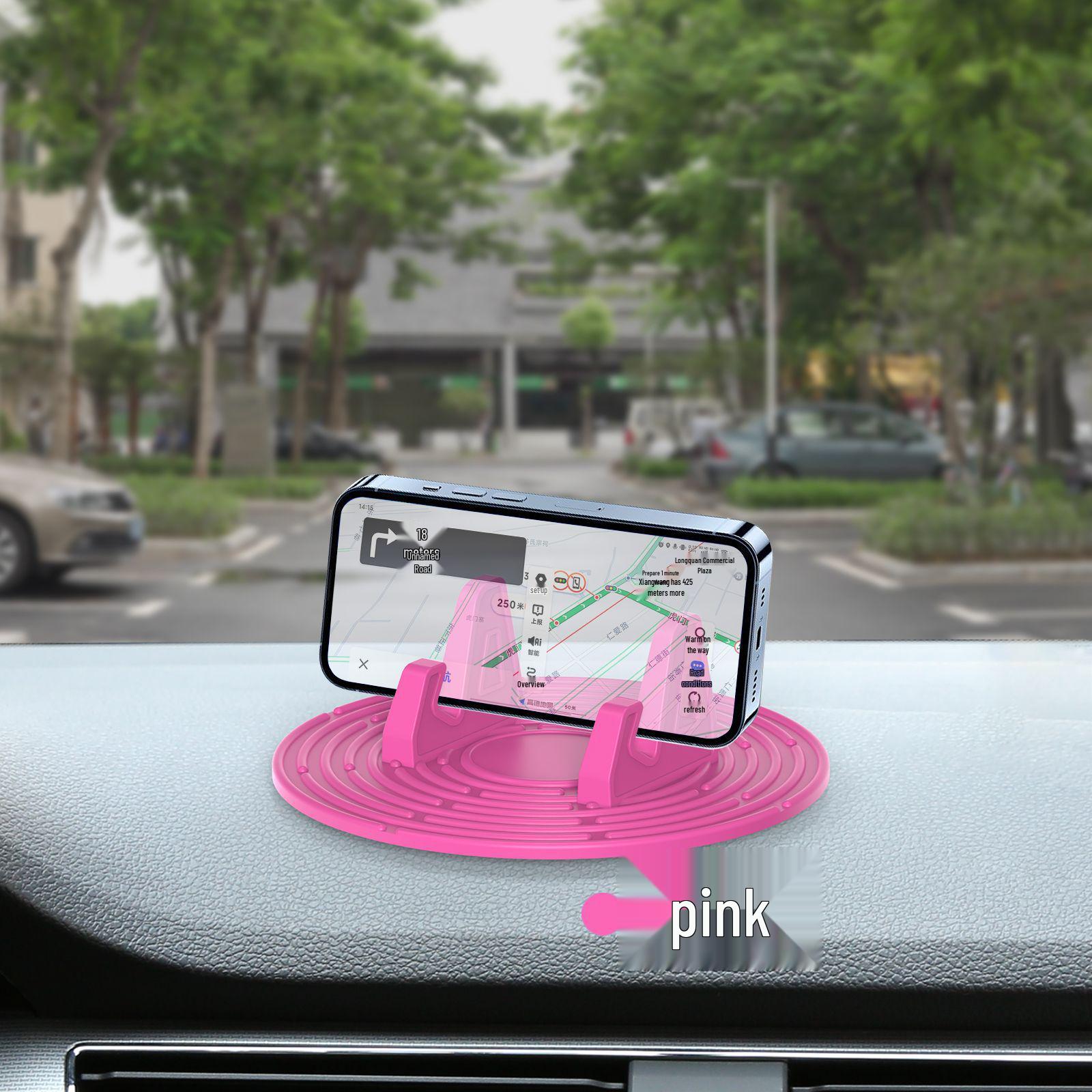 Durable Silicone Car Phone Holder with Gravity Support & Multi-functional Dashboard Navigation рожевий/персиковий
Durable Silicone Car Phone Holder with Gravity Support & Multi-functional Dashboard Navigation рожевий/персиковий