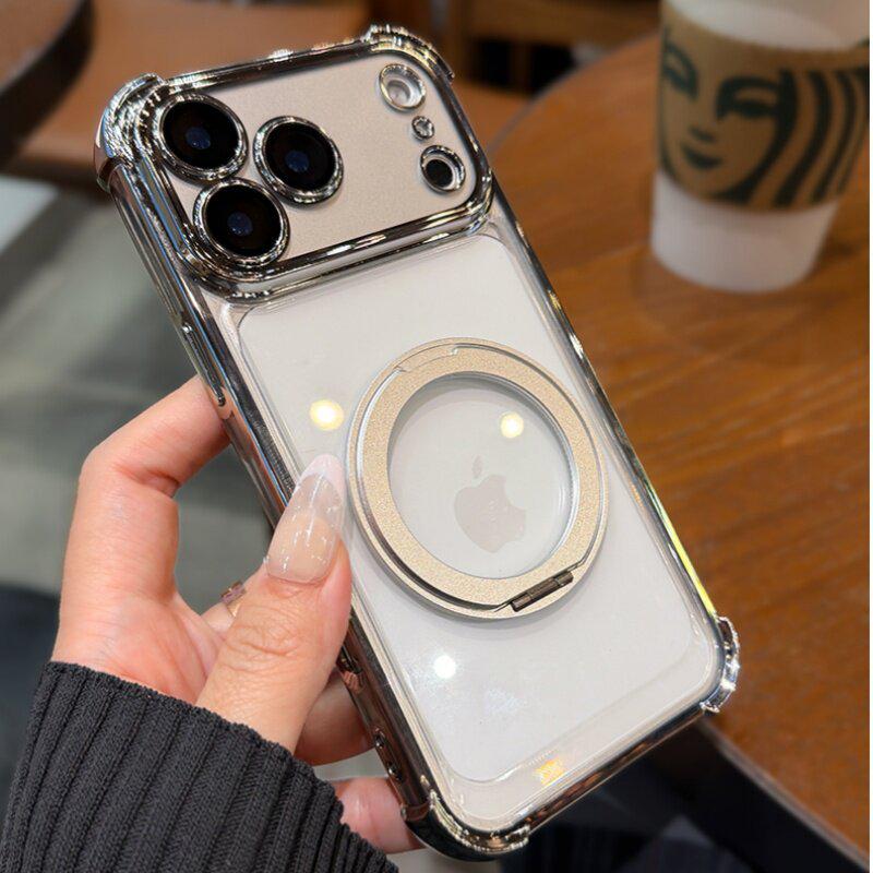 iPhone 17 Pro Max Magnetic Case with 360° Rotating Stand and 4-Corner Drop Protection iPhone 15 Pro
iPhone 17 Pro Max Magnetic Case with 360° Rotating Stand and 4-Corner Drop Protection iPhone 15 Pro
