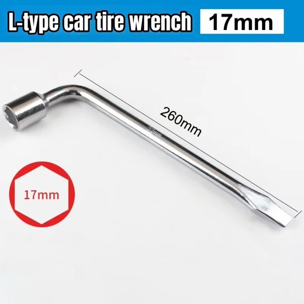 Standard Tool 17/19/21mm L Type Tire Wrench Hexagonal Head L Type Lug Wrench Socket End Tire Wrench Tire Repair
Standard Tool 17/19/21mm L Type Tire Wrench Hexagonal Head L Type Lug Wrench Socket End Tire Wrench Tire Repair