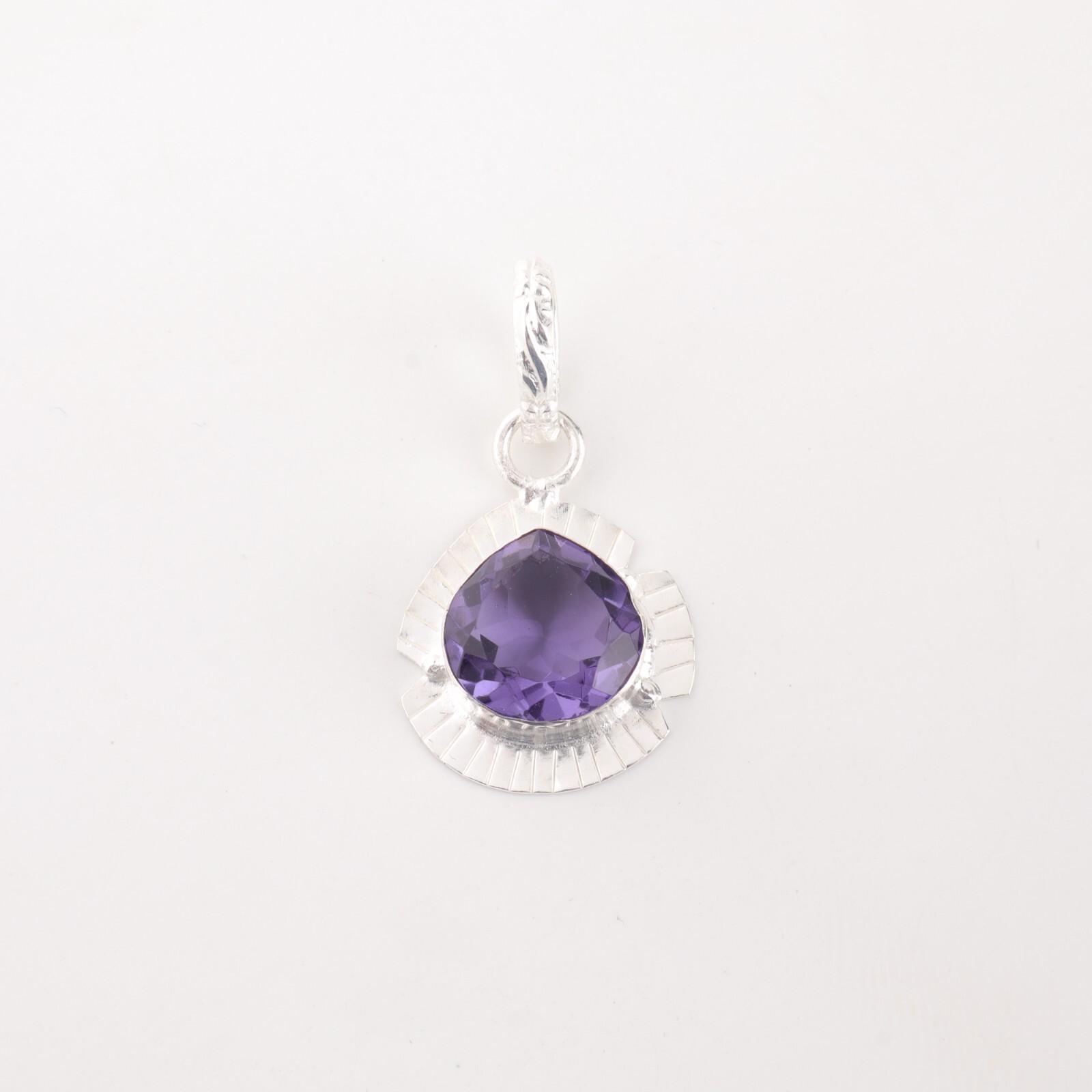 Heart Iolite Gemstone Sterling Silver Engagement Gift Ethnic Birthday Pendant PP-8-2
Heart Iolite Gemstone Sterling Silver Engagement Gift Ethnic Birthday Pendant PP-8-2