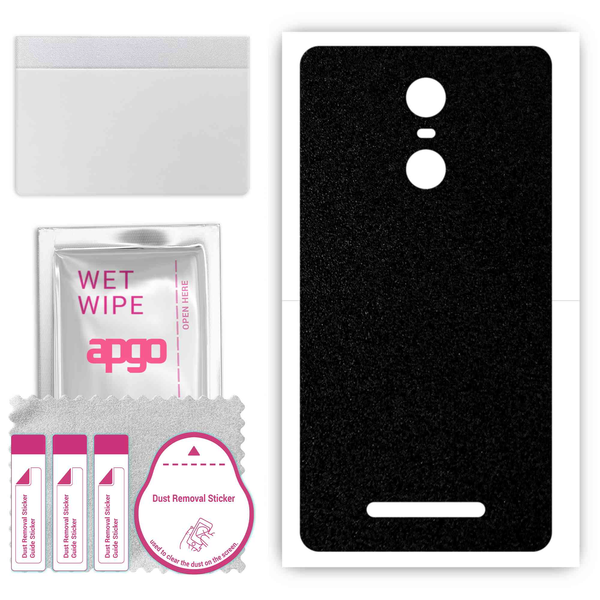apgo Protective Skin Sticker for the back compatible with Xiaomi Redmi Note 3 Note 3 Pro, Wrap Film, Foil, Vinyl - Pattern Matte Black
apgo Protective Skin Sticker for the back compatible with Xiaomi Redmi Note 3 Note 3 Pro, Wrap Film, Foil, Vinyl - Pattern Matte Black