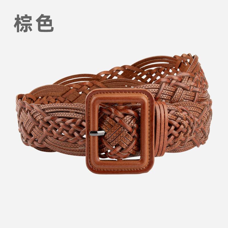 Belt New women s hand-woven non-porous belt Versatile women s non-punching belt 110
Belt New women s hand-woven non-porous belt Versatile women s non-punching belt 110