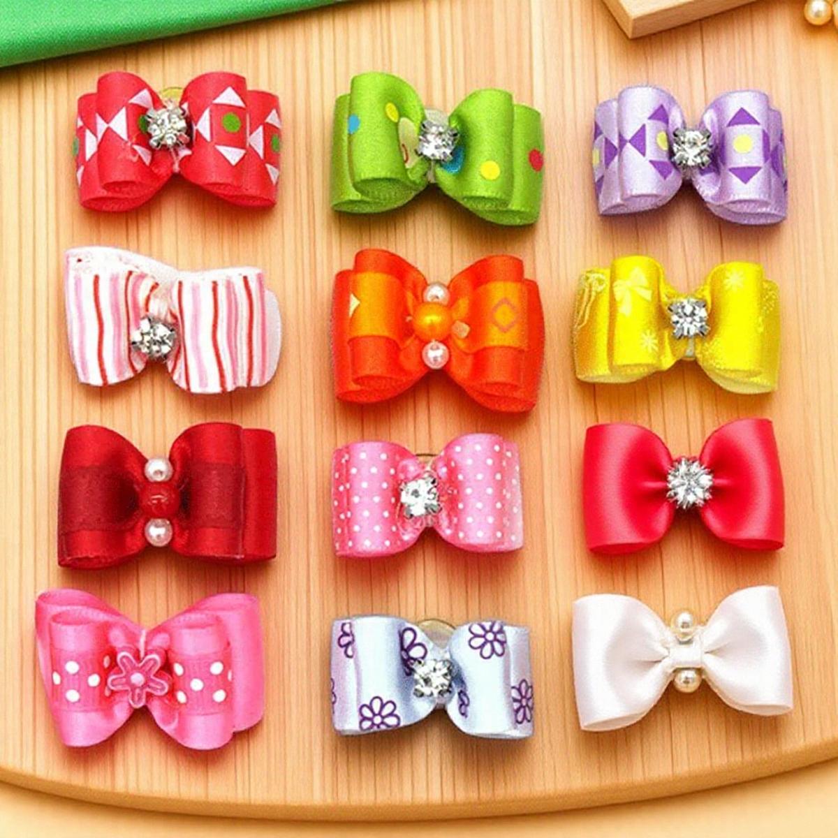 Cute Pet Dog Bow Puppy Hair Accessories Rubber Band Headwear for Small Dogs 10PCS Random Color Dog Bows Pet Hair Clips Pet Gifts
Cute Pet Dog Bow Puppy Hair Accessories Rubber Band Headwear for Small Dogs 10PCS Random Color Dog Bows Pet Hair Clips Pet Gifts