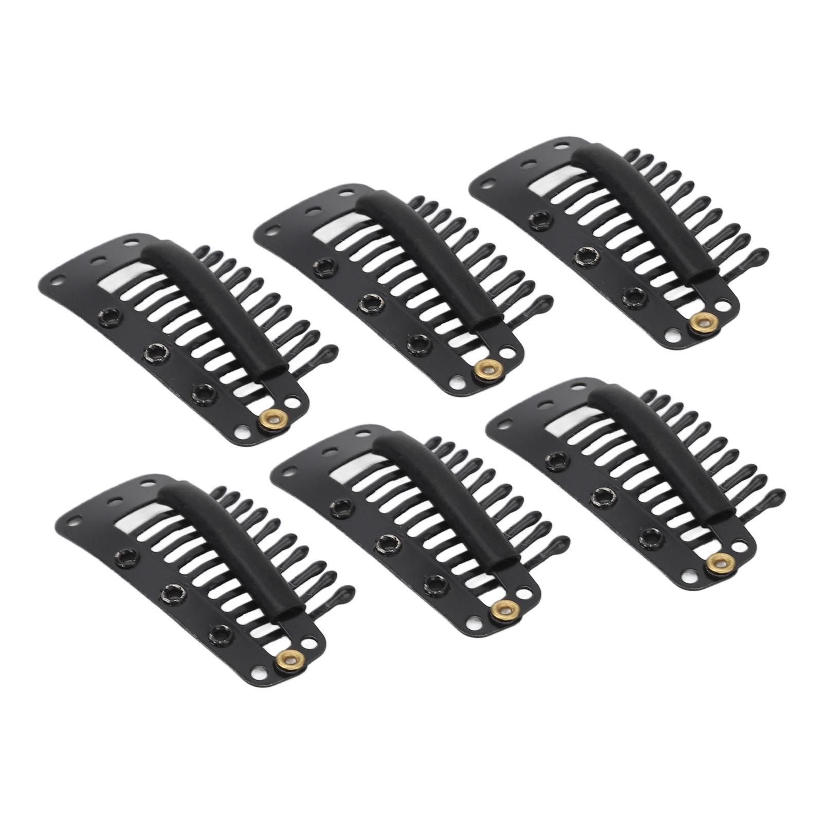 100pcs Hair Extension Clips Multipurpose 38mm 10 Teeth Wig Clips for Hair Extensions DIY Black
100pcs Hair Extension Clips Multipurpose 38mm 10 Teeth Wig Clips for Hair Extensions DIY Black