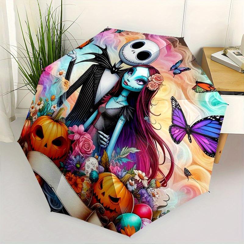 Jack Skellington,Sally Automatic Umbrella Tri fold Portable Umbrella, Best Holiday Gift for Men and Women, Durable Iron Frame, Playful Des
Jack Skellington,Sally Automatic Umbrella Tri fold Portable Umbrella, Best Holiday Gift for Men and Women, Durable Iron Frame, Playful Des