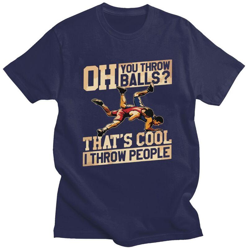 Mens Wrestling I Throw People T Shirt Pure Cotton Short Sleeve Funny Wrestler Quote Tee Shirt Casual Loose Oversized Clothing 4XL
Mens Wrestling I Throw People T Shirt Pure Cotton Short Sleeve Funny Wrestler Quote Tee Shirt Casual Loose Oversized Clothing 4XL