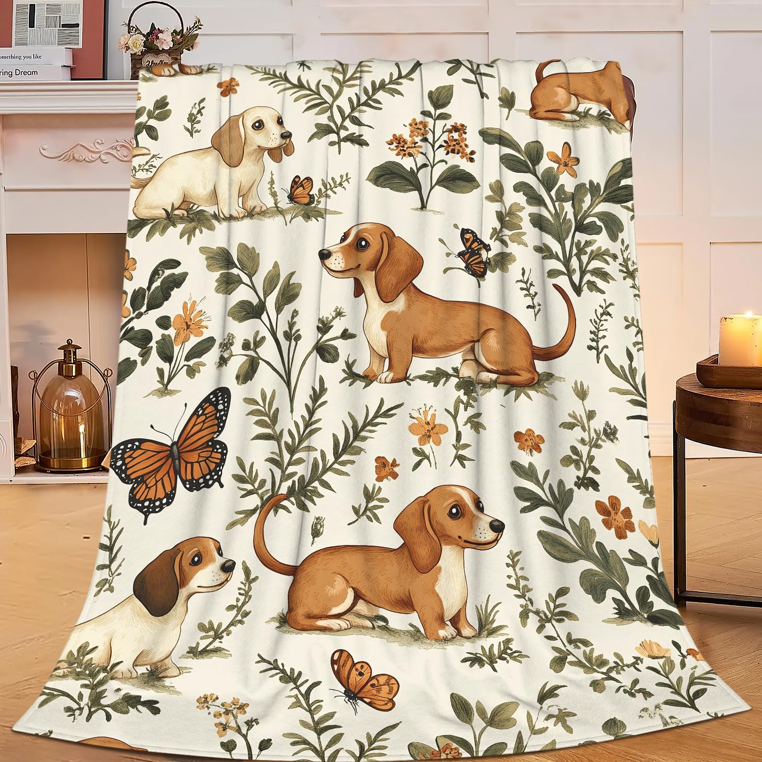 Pet Dog Print Blanket Cute Dachshund Throw Blanket For Couch Sofa Bed Travel Decor Lightweight Soft Cozy Plush Flannel Blanket 75x90cm
Pet Dog Print Blanket Cute Dachshund Throw Blanket For Couch Sofa Bed Travel Decor Lightweight Soft Cozy Plush Flannel Blanket 75x90cm