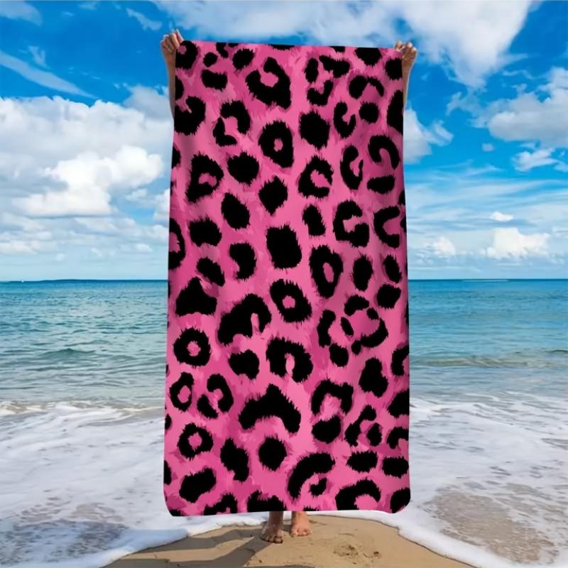 1pc Microfiber Beach Towel,Pink Leopard Print,Ultra-Soft Material, Lightweight and Absorbent,Ideal for Yoga,Swimming,and Camping W40*H60(CM)
1pc Microfiber Beach Towel,Pink Leopard Print,Ultra-Soft Material, Lightweight and Absorbent,Ideal for Yoga,Swimming,and Camping W40*H60(CM)