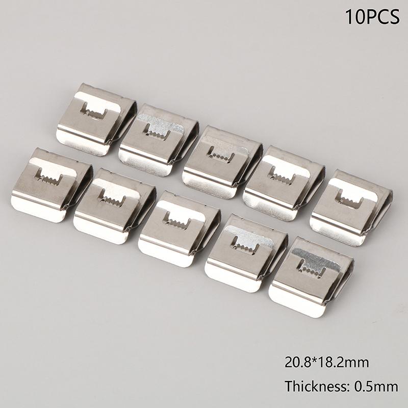 10PCS Solar Panel Cable Clips Stainless Steel PV Wire Clip Locking Clamps For 4 Square 2-Wire Cable Wiring Accessories
10PCS Solar Panel Cable Clips Stainless Steel PV Wire Clip Locking Clamps For 4 Square 2-Wire Cable Wiring Accessories