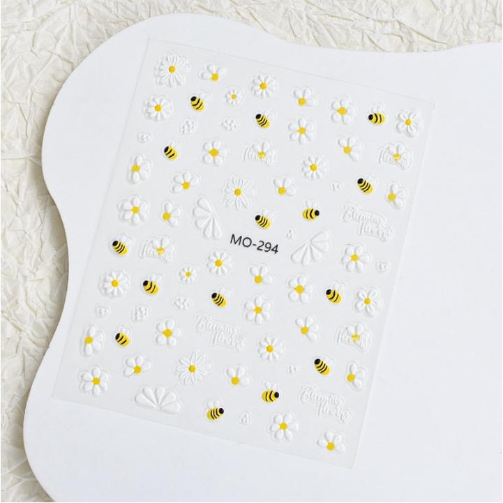 1pc Embossed Nail Art Stickers MO-294 Floral and Bee Pattern Nail Decals for Manicure Decoration Durable and Easy to Apply One Size жовтий
1pc Embossed Nail Art Stickers MO-294 Floral and Bee Pattern Nail Decals for Manicure Decoration Durable and Easy to Apply One Size жовтий