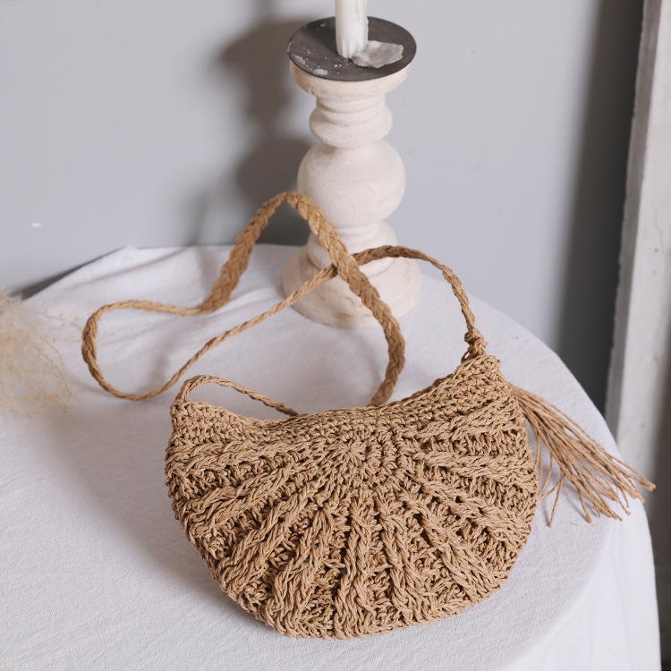 Mori Style Straw Woven Crossbody Bag - Women s Small Capacity Beach Vacation Bag хакі
Mori Style Straw Woven Crossbody Bag - Women s Small Capacity Beach Vacation Bag хакі