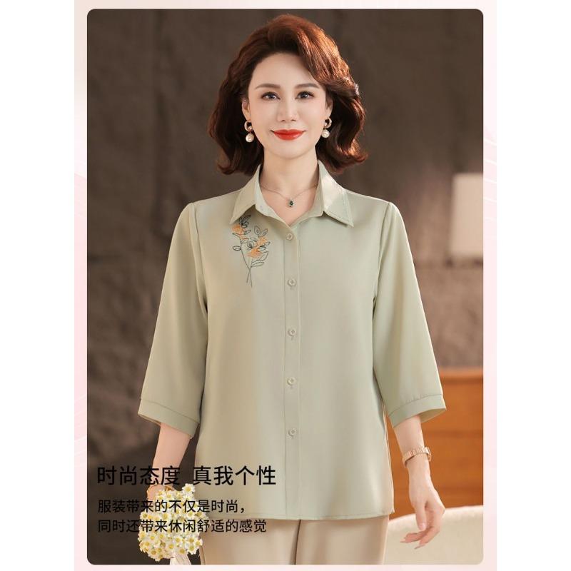 Womens Floral Embroidered 3/4 Sleeve Button Down Shirt XL зелений
Womens Floral Embroidered 3/4 Sleeve Button Down Shirt XL зелений