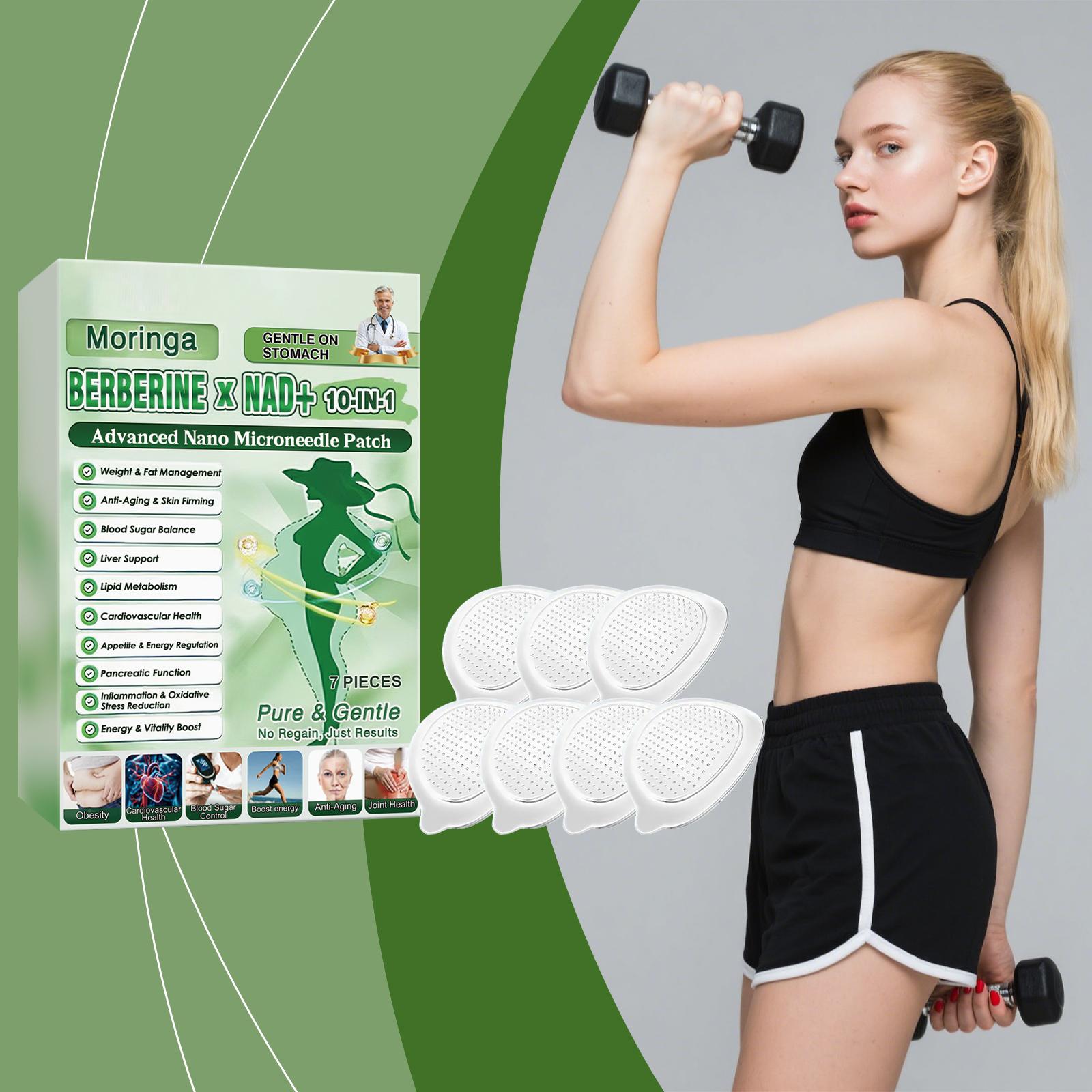 Moringa Berberine × NAD+ 10-в-1 Усовершенствованный нано-микроигольный пластырь 7 шт. - Пластыри для контроля веса и жира 7pcs
Moringa Berberine × NAD+ 10-в-1 Усовершенствованный нано-микроигольный пластырь 7 шт. - Пластыри для контроля веса и жира 7pcs