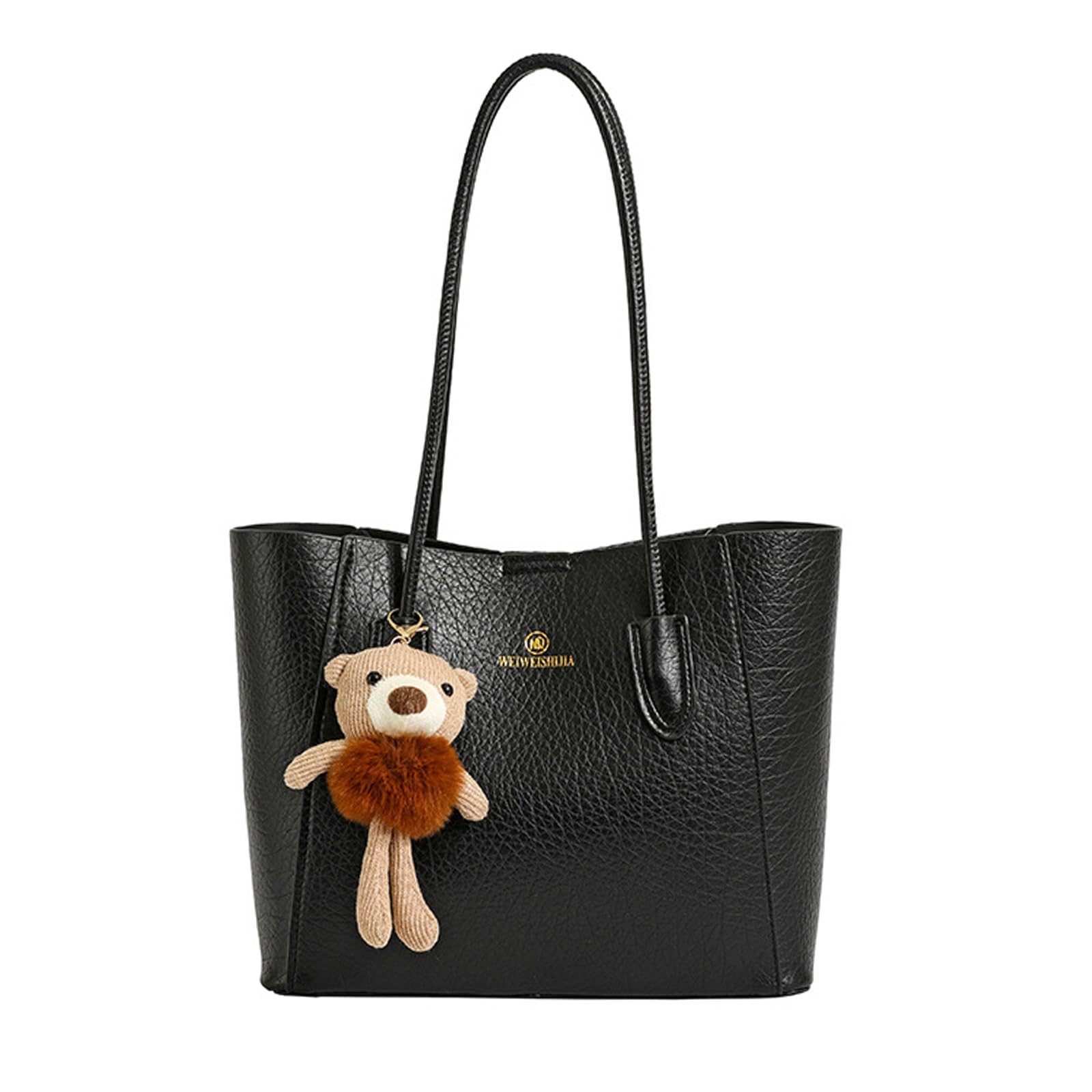 NICOLE DORIS Tote Bag with Bear A4 Large Set with Cute PU Perfect for and Business Popular Black & Women s Charm, Size, Capacity, Two-Piece Pouch, чорний
NICOLE DORIS Tote Bag with Bear A4 Large Set with Cute PU Perfect for and Business Popular Black & Women s Charm, Size, Capacity, Two-Piece Pouch, чорний
