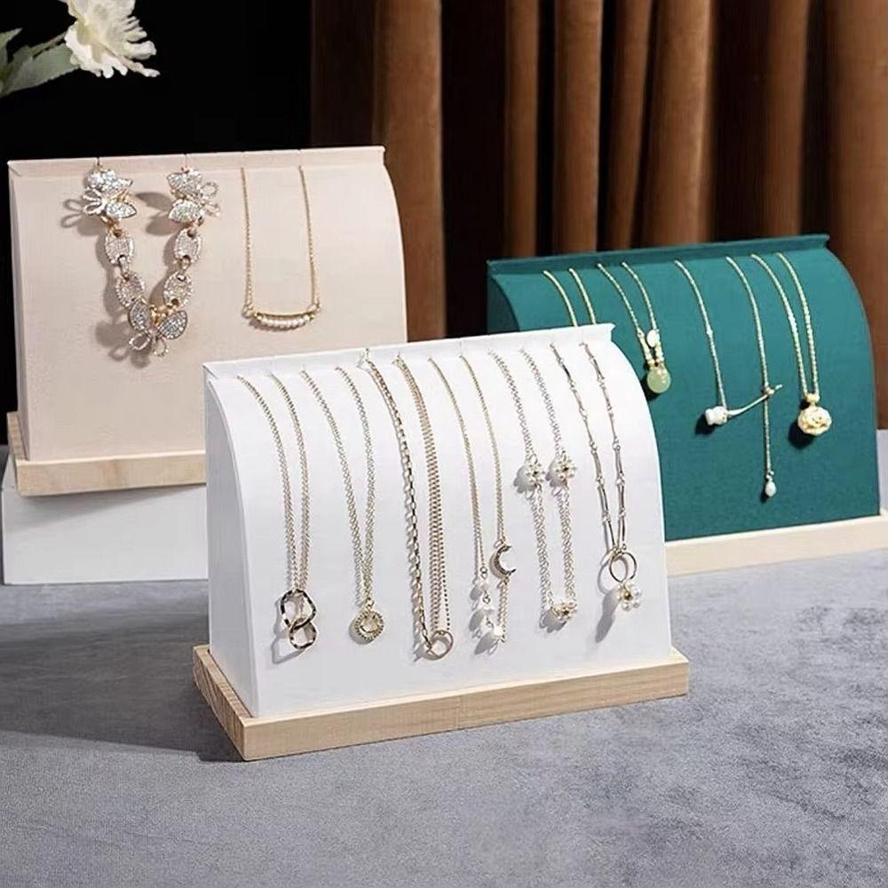 Fashion Necklace Display Stand PU/Velvet Surface Jewelry Display Holder Photo Props темно-сірий колір
Fashion Necklace Display Stand PU/Velvet Surface Jewelry Display Holder Photo Props темно-сірий колір