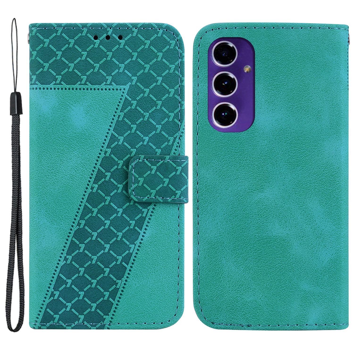 For Samsung Galaxy S24 FE Phone Stand Case PU Leather Wallet Phone Cover with Imprinted 7-Shape Pattern Green
For Samsung Galaxy S24 FE Phone Stand Case PU Leather Wallet Phone Cover with Imprinted 7-Shape Pattern Green