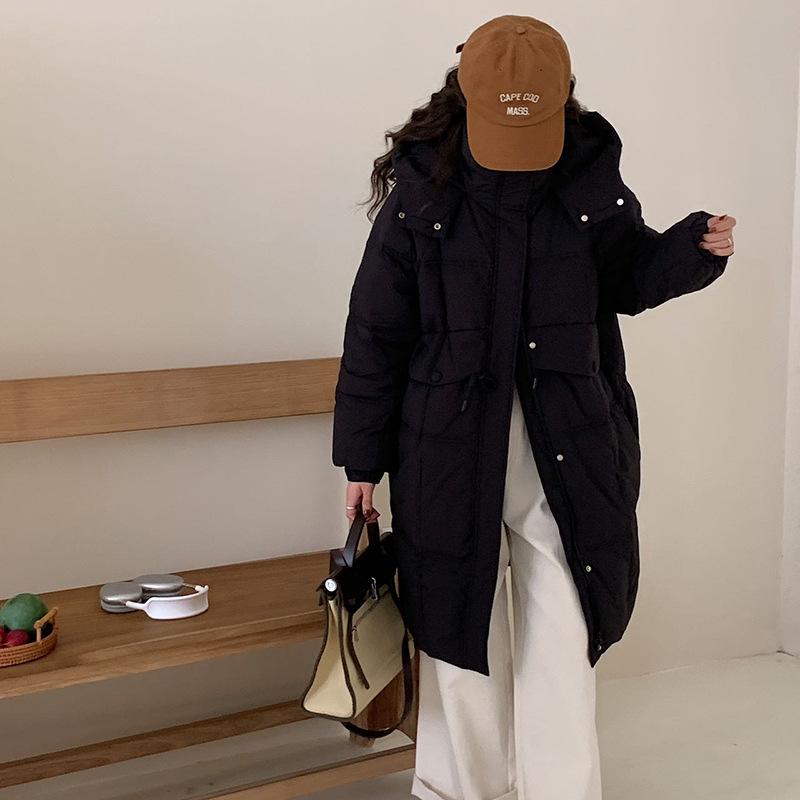 Stylish and sweet medium and long down jacket women s winter hooded thickened small white duck down warm jacket tide one size fits all чорний
Stylish and sweet medium and long down jacket women s winter hooded thickened small white duck down warm jacket tide one size fits all чорний