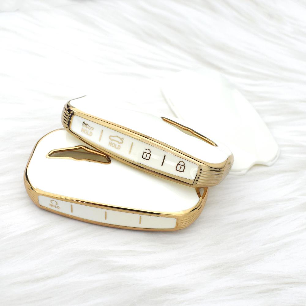 For Hyundai Genesis G90 GV60 2022 Shell Holder Bag Keychain 5 Buttons Soft TPU Car Smart Key Case Fob Cover Accessories
For Hyundai Genesis G90 GV60 2022 Shell Holder Bag Keychain 5 Buttons Soft TPU Car Smart Key Case Fob Cover Accessories