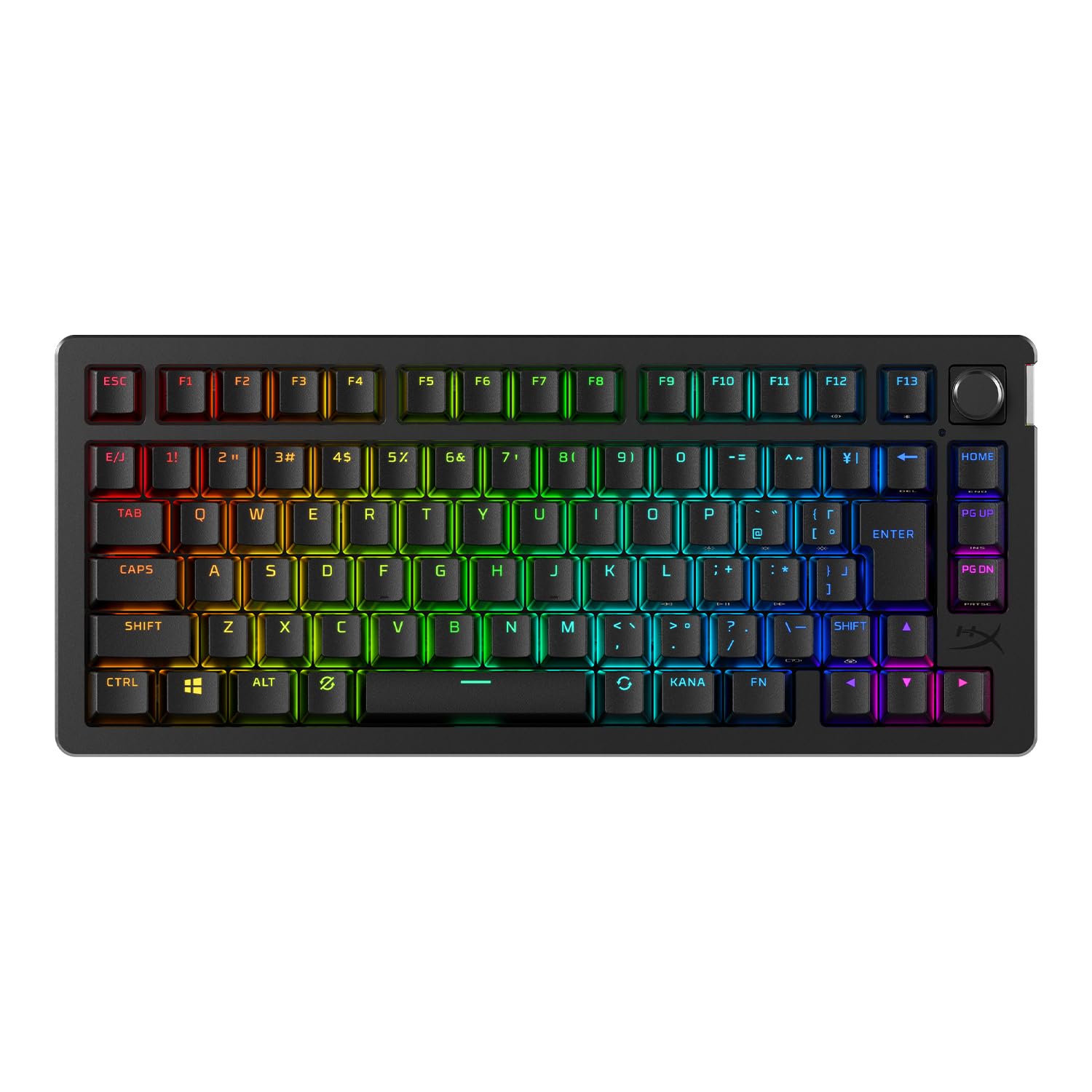 HyperX Alloy Rise 75 Wireless Mechanical Gaming Keyboard Japanese Layout 75% Hot Swap Compatible Gasket Mount HyperX Linear Switch Up to 80 Hours
HyperX Alloy Rise 75 Wireless Mechanical Gaming Keyboard Japanese Layout 75% Hot Swap Compatible Gasket Mount HyperX Linear Switch Up to 80 Hours