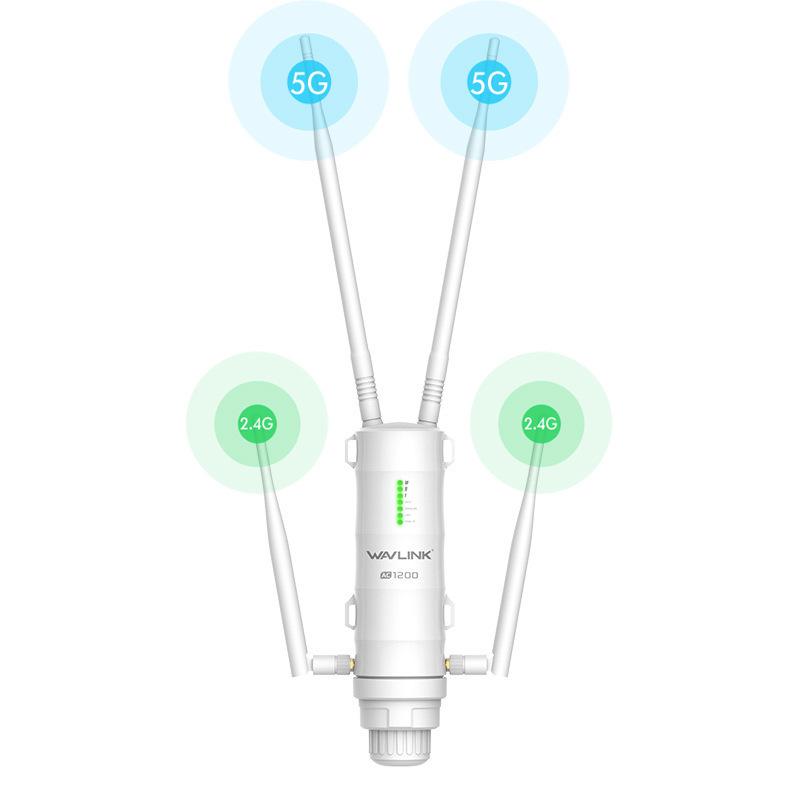 WAVLINK AC1200 Outdoor Dual-Band High-Power WiFi Router & Access Point EU Standard
WAVLINK AC1200 Outdoor Dual-Band High-Power WiFi Router & Access Point EU Standard