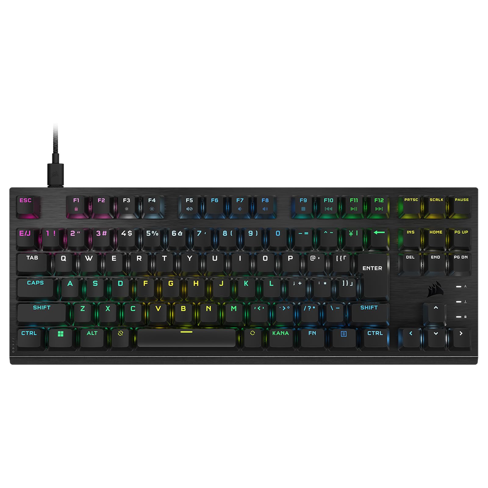 Ігрова клавіатура Corsair K60 PRO TKL RGB японська розкладка без друку Kana CH-911D01A-JP1
Ігрова клавіатура Corsair K60 PRO TKL RGB японська розкладка без друку Kana CH-911D01A-JP1