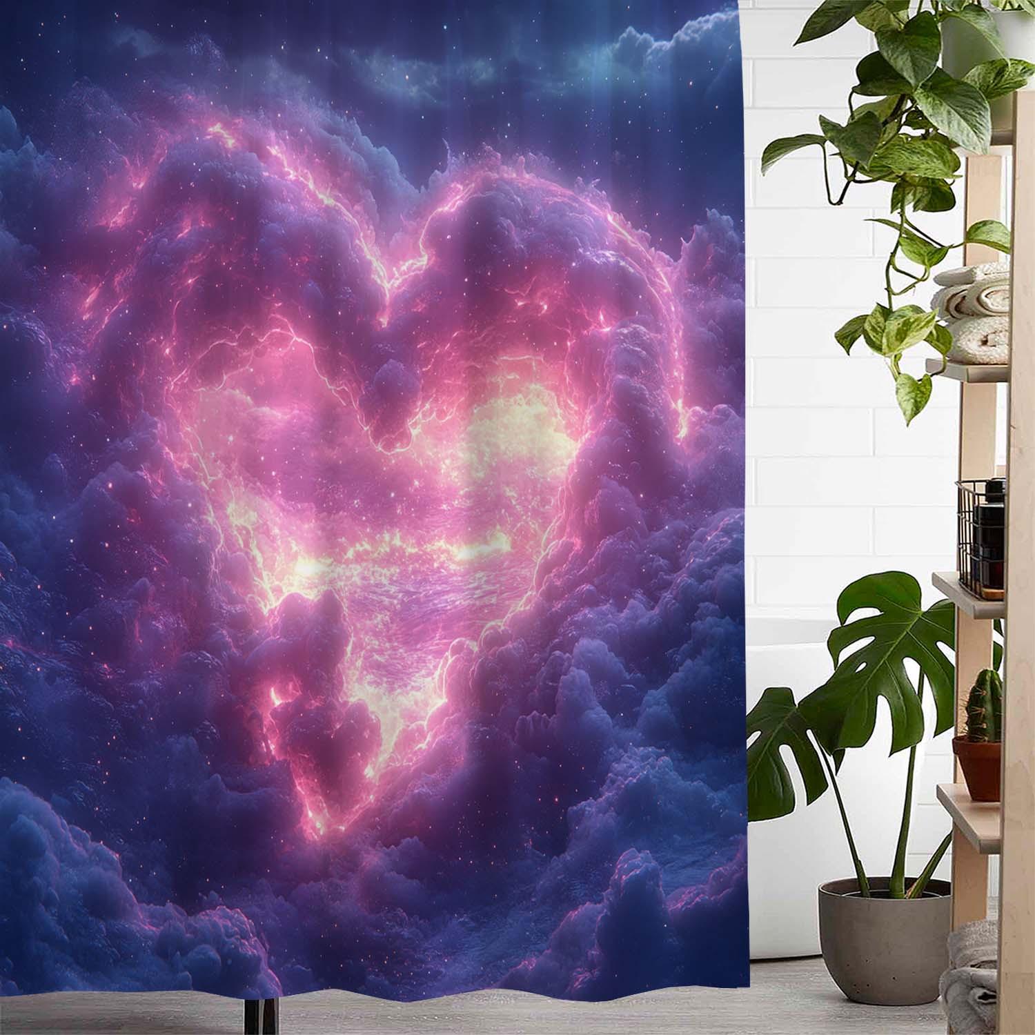 Galactic Heart Waterproof Mildew-Resistant Shower Curtain - Cosmic Design For A Romantic Bathroom Dcor Experience W60H190(CM)-1 Pcs
Galactic Heart Waterproof Mildew-Resistant Shower Curtain - Cosmic Design For A Romantic Bathroom Dcor Experience W60H190(CM)-1 Pcs