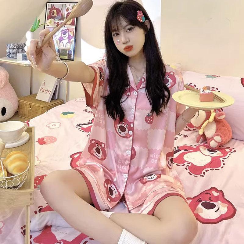 GMXIA Высококачественный милый кардиган из хлопка, студенческая пижама с коротким рукавом для женщин, милый летний стиль для женской домашней одежды XXL
GMXIA Высококачественный милый кардиган из хлопка, студенческая пижама с коротким рукавом для женщин, милый летний стиль для женской домашней одежды XXL