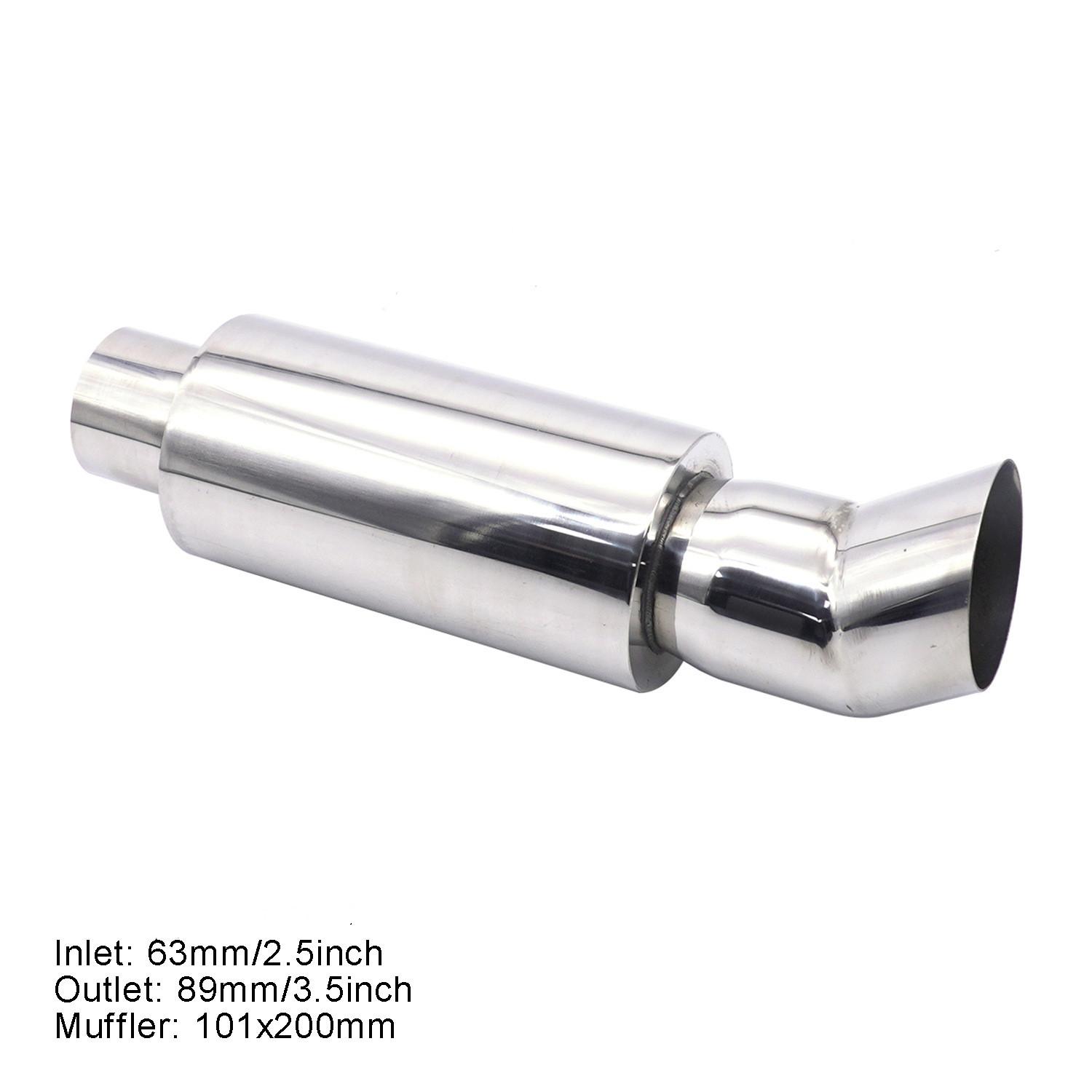 Universal High Performance Stainless Steel Car Exhaust System Straight Pipe With 63MM Interface 89MM Round Muffler Tail Pipe Upg I
Universal High Performance Stainless Steel Car Exhaust System Straight Pipe With 63MM Interface 89MM Round Muffler Tail Pipe Upg I