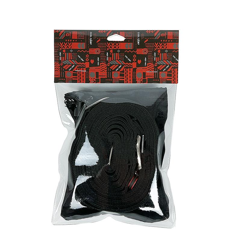 COOLCAMP Уличная палатка Ветрозащитная шнуровка и навес от солнца Крепежные ремни 5M чёрный