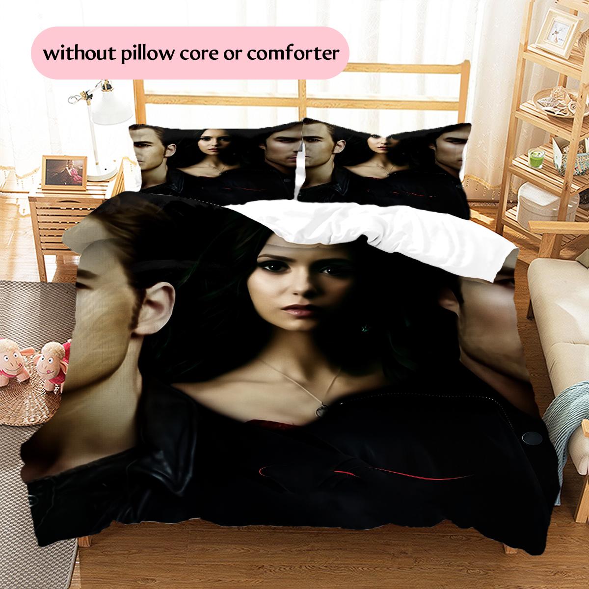 The Vampire Diaries Pattern Bedding Home Decoration Birthday Gift (1 * duvet cover + 2 * pillowcase, without core) 200x220cm
The Vampire Diaries Pattern Bedding Home Decoration Birthday Gift (1 * duvet cover + 2 * pillowcase, without core) 200x220cm