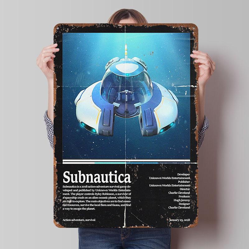 Subnautica Game Tinplate Poster Customized Wall Art Vintage Retro Metal Signs for Garage Decoration Room Setup Decorations Decor 7.9x11.8In(20x30cm)
Subnautica Game Tinplate Poster Customized Wall Art Vintage Retro Metal Signs for Garage Decoration Room Setup Decorations Decor 7.9x11.8In(20x30cm)