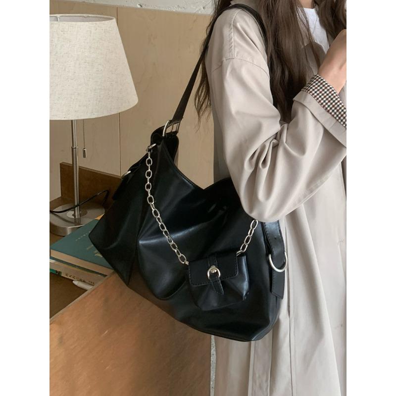 Новая большая вместительная сумка женская сумка на цепочке корейская версия дорожная универсальная женская сумка через плечо мягкая сумка Pitot
