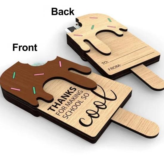 Yousheng Graduation Card Holder Smooth Edge Burr Free Ice Cream Shaped Wooden Gift Card Organizer Teacher Appreciation Gift 1pc
Yousheng Graduation Card Holder Smooth Edge Burr Free Ice Cream Shaped Wooden Gift Card Organizer Teacher Appreciation Gift 1pc
