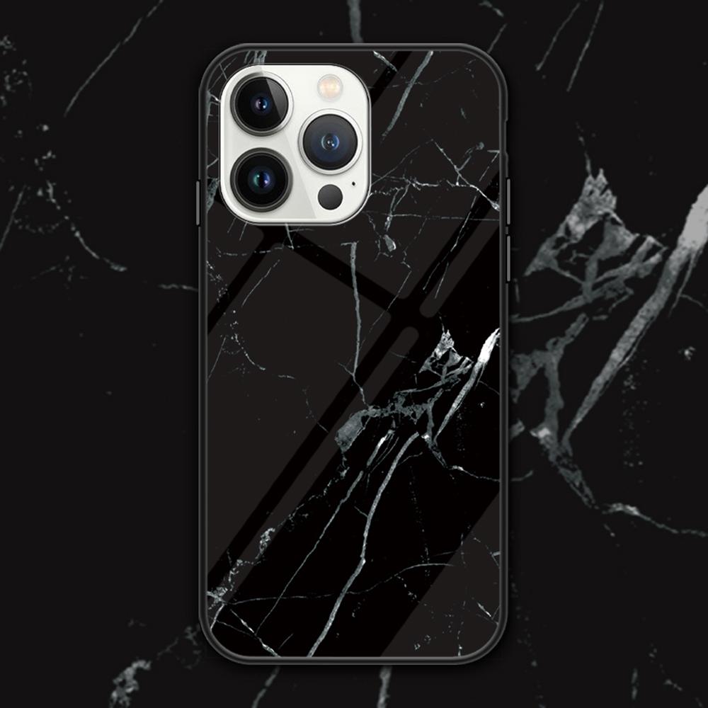 Back Cover for iPhone 15 Pro,Marble Pattern Tempered Glass+PC+TPU Anti-Scratch Phone Case Black Marble
Back Cover for iPhone 15 Pro,Marble Pattern Tempered Glass+PC+TPU Anti-Scratch Phone Case Black Marble