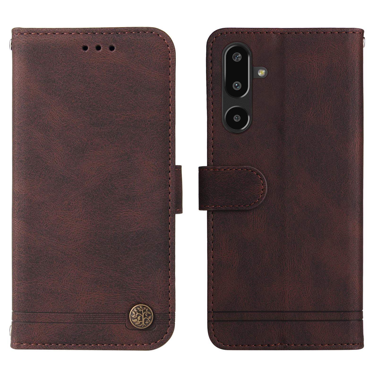 For Samsung Galaxy F16 5G/Galaxy M16 5G Leather Wallet Cases Skin Touch Phone Cover Stand with Strap Brown
For Samsung Galaxy F16 5G/Galaxy M16 5G Leather Wallet Cases Skin Touch Phone Cover Stand with Strap Brown
