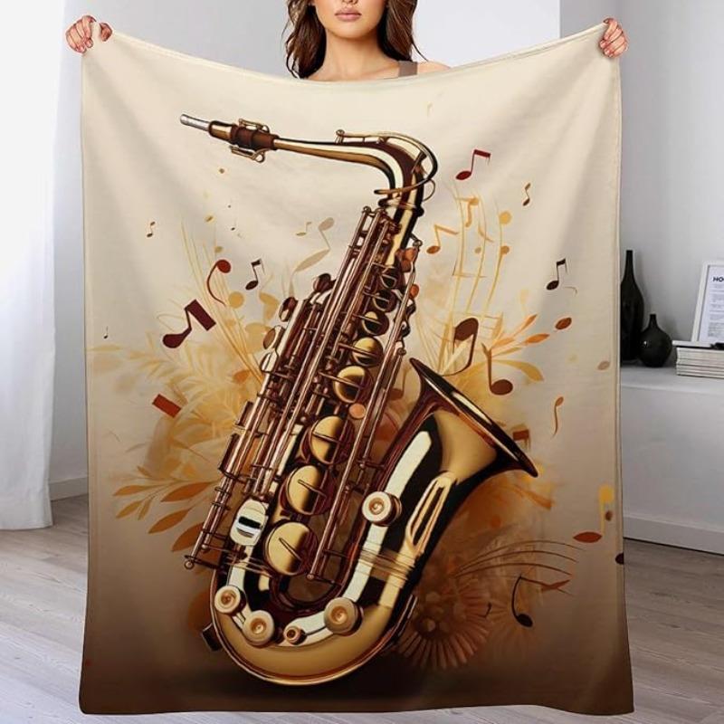 Jazz saxophone pattern Flannel printed blanket suitable for all seasons suitable for living room office sofa and travel 75x100cm (30x40inch)
Jazz saxophone pattern Flannel printed blanket suitable for all seasons suitable for living room office sofa and travel 75x100cm (30x40inch)