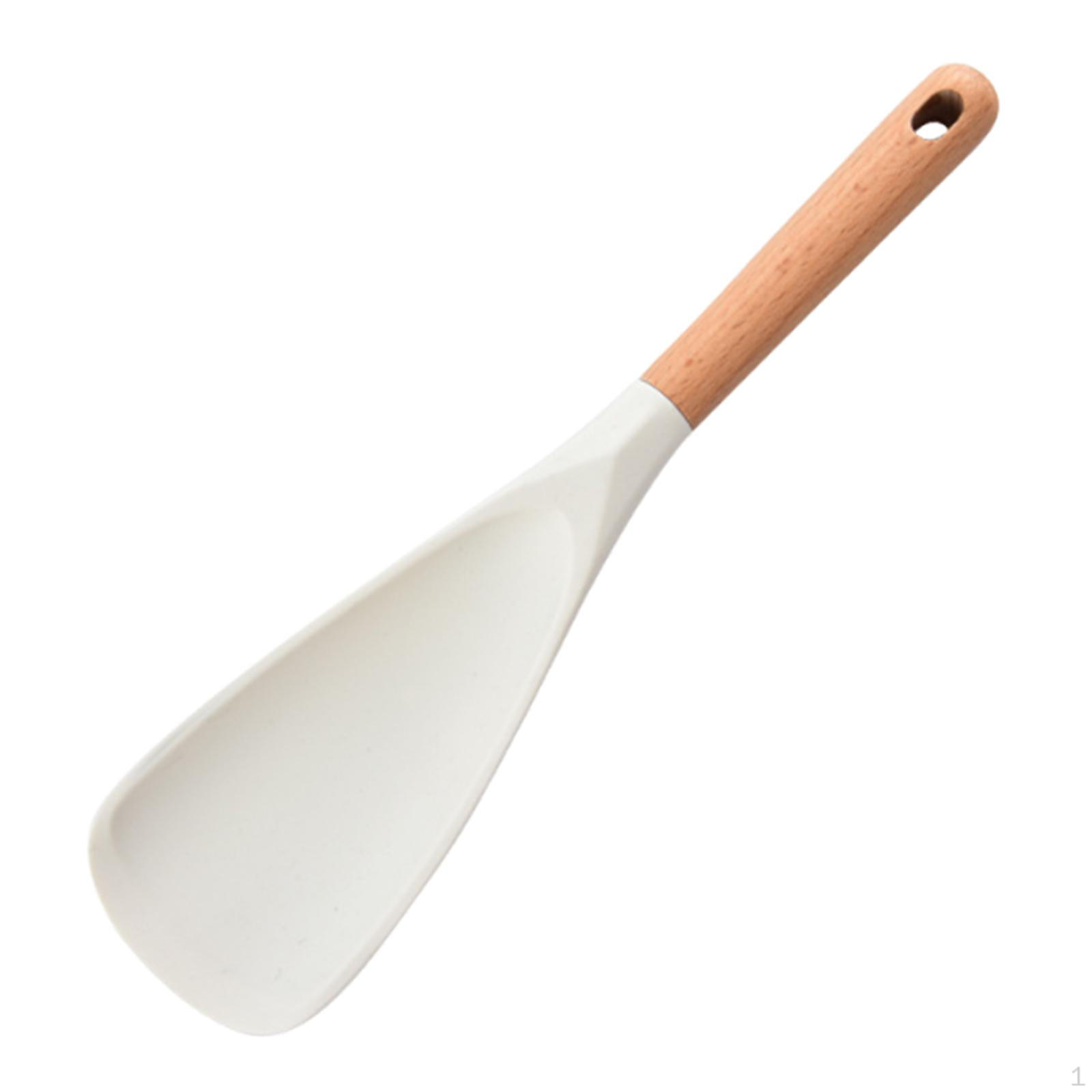 Кухонная ложка лопатка удобная легкая многофункциональная силиконовая термостойкая для S