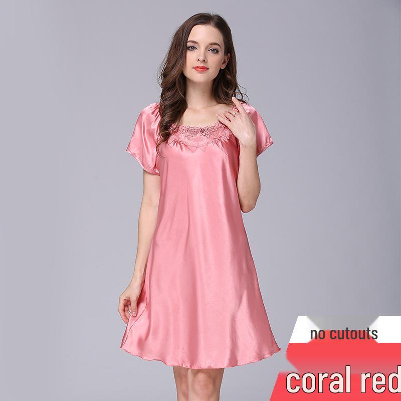 Yaoting Women s Ice Silk Lace Nightgown - Summer Short Sleeve Pajamas XXL
Yaoting Women s Ice Silk Lace Nightgown - Summer Short Sleeve Pajamas XXL