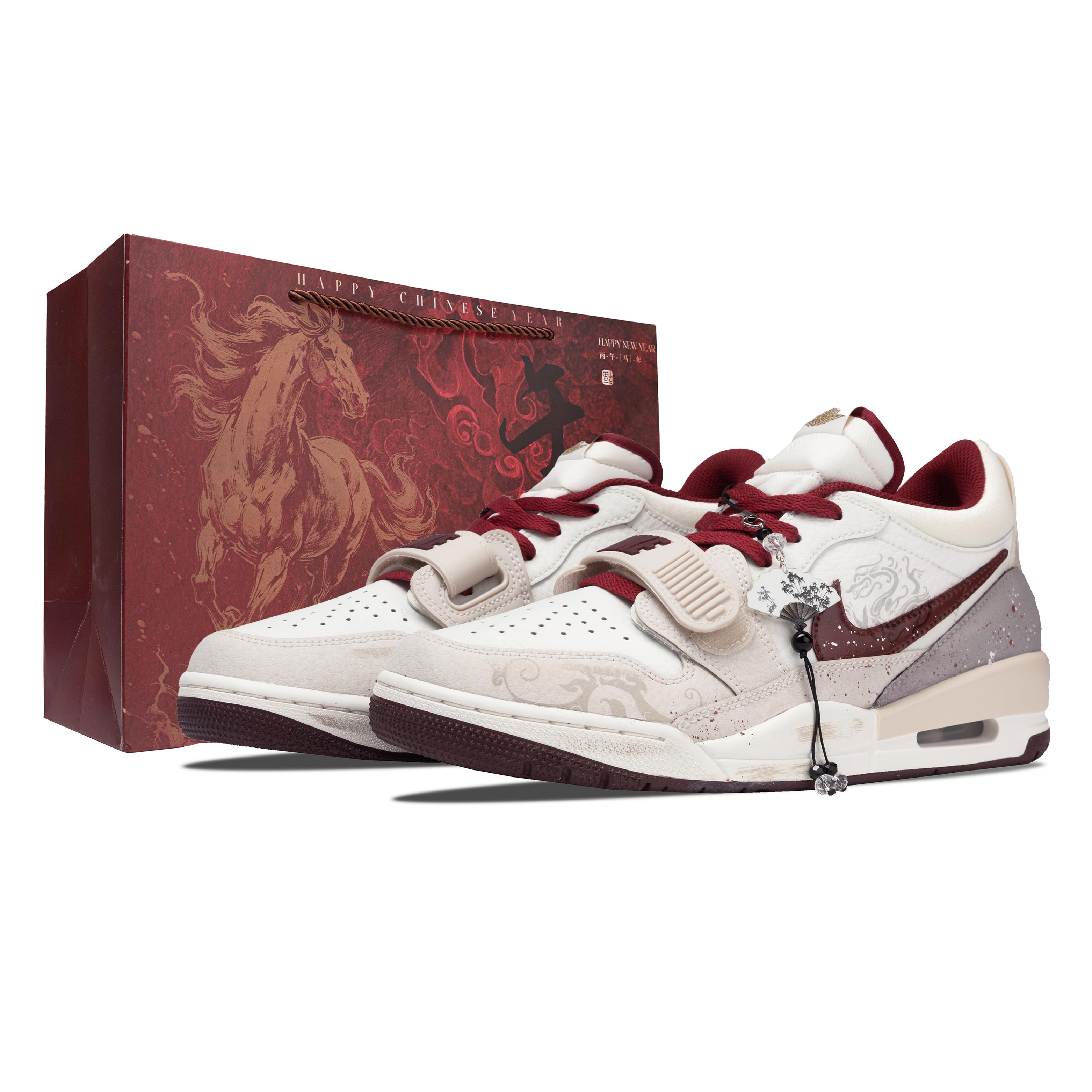 Jordan Legacy 312 Welcome Spring With A Lucky Horse Abrasion Resistant Low top Vintage Basketball Shoes Men s Beige Red IB4712-161(Team73--) 43
Jordan Legacy 312 Welcome Spring With A Lucky Horse Abrasion Resistant Low top Vintage Basketball Shoes Men s Beige Red IB4712-161(Team73--) 43