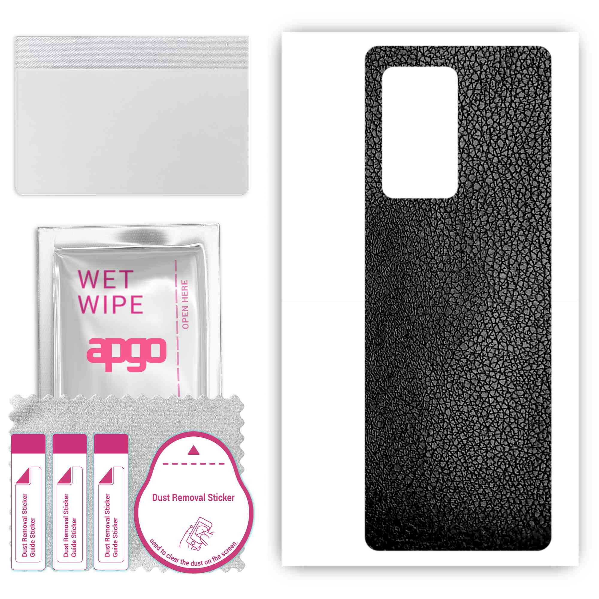 apgo Protective Skin Sticker for the back compatible with Samsung W21 5G, Wrap Film, Foil, Vinyl - Pattern Black Leather
apgo Protective Skin Sticker for the back compatible with Samsung W21 5G, Wrap Film, Foil, Vinyl - Pattern Black Leather