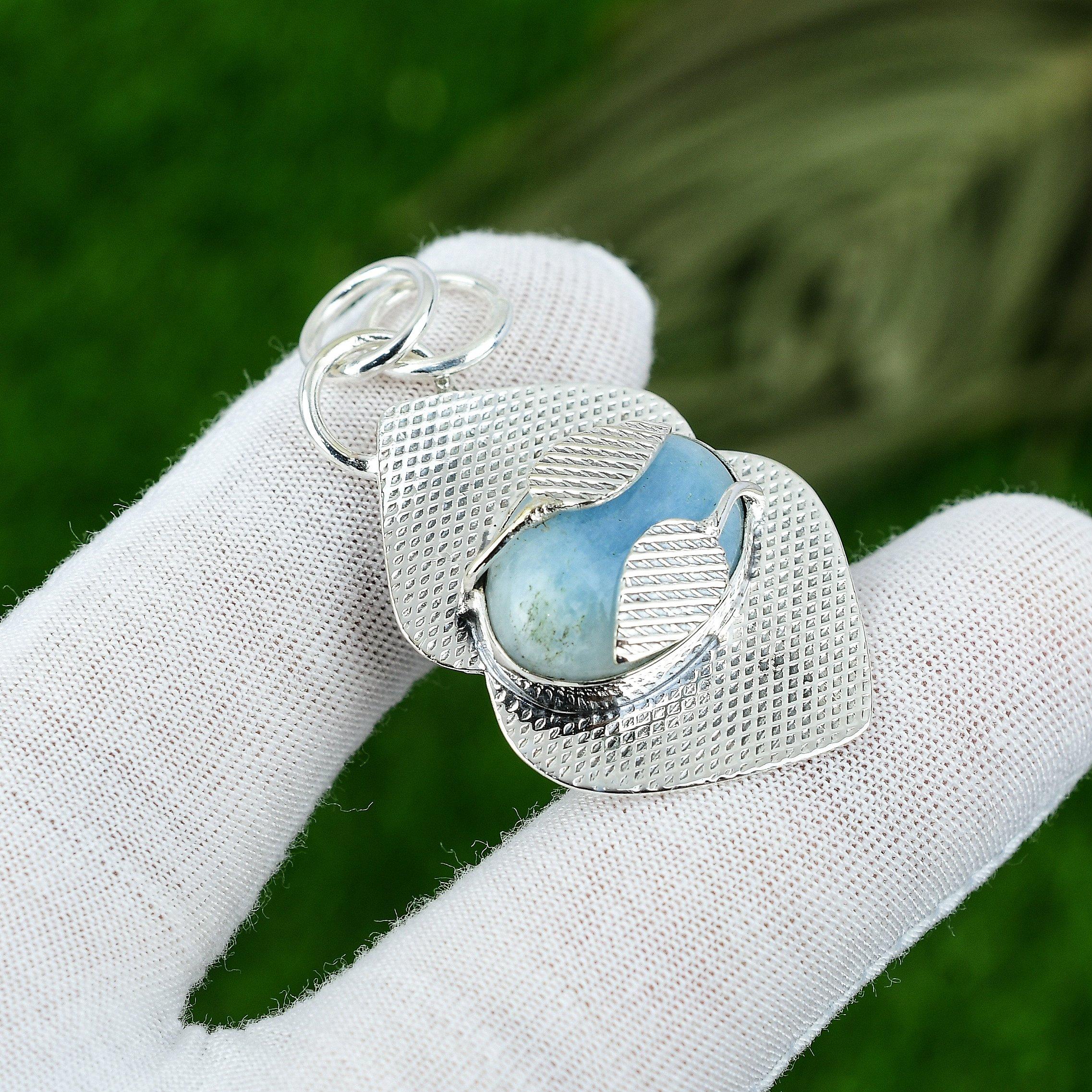 Womens day Sale Sterling Silver Aquamarine Gemstone Ethnic March Pendant Jewelry
Womens day Sale Sterling Silver Aquamarine Gemstone Ethnic March Pendant Jewelry