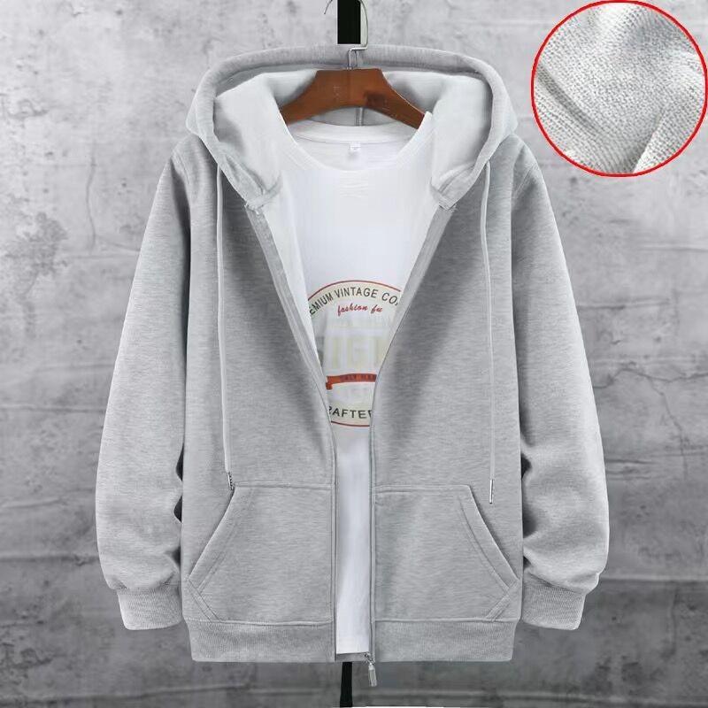 Осень-зима Мужское пальто на молнии с длинными рукавами, эластичными манжетами, толстый, большого размера, со шнурком, плюшевый, однотонный, свободные карманы, повседневная спортивная толстовка с капюшоном 5XL светло-серый
Осень-зима Мужское пальто на молнии с длинными рукавами, эластичными манжетами, толстый, большого размера, со шнурком, плюшевый, однотонный, свободные карманы, повседневная спортивная толстовка с капюшоном 5XL светло-серый