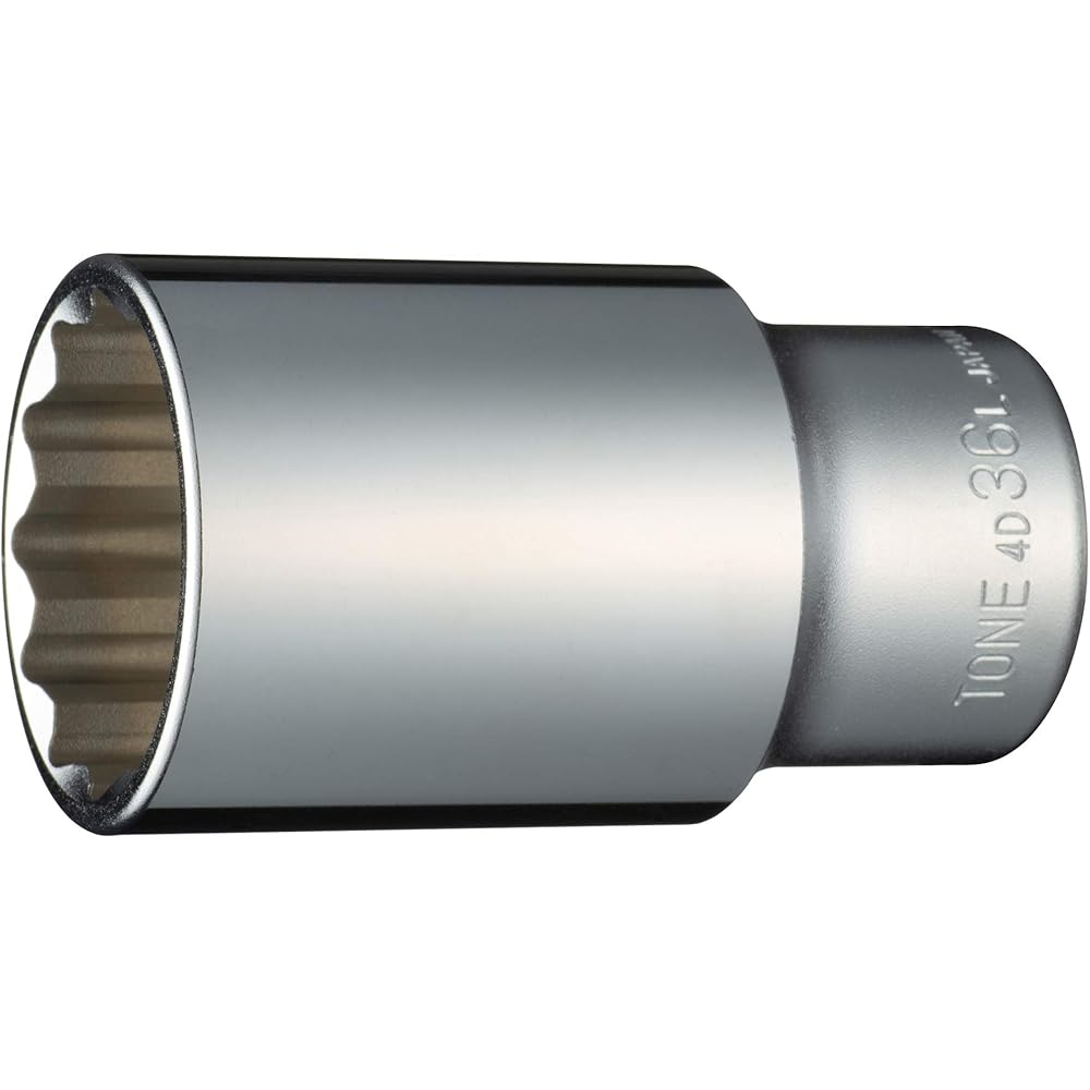 Tone Deep Socket 12-Point 36mm 1/2 Inch Drive 4D-36L
Tone Deep Socket 12-Point 36mm 1/2 Inch Drive 4D-36L
