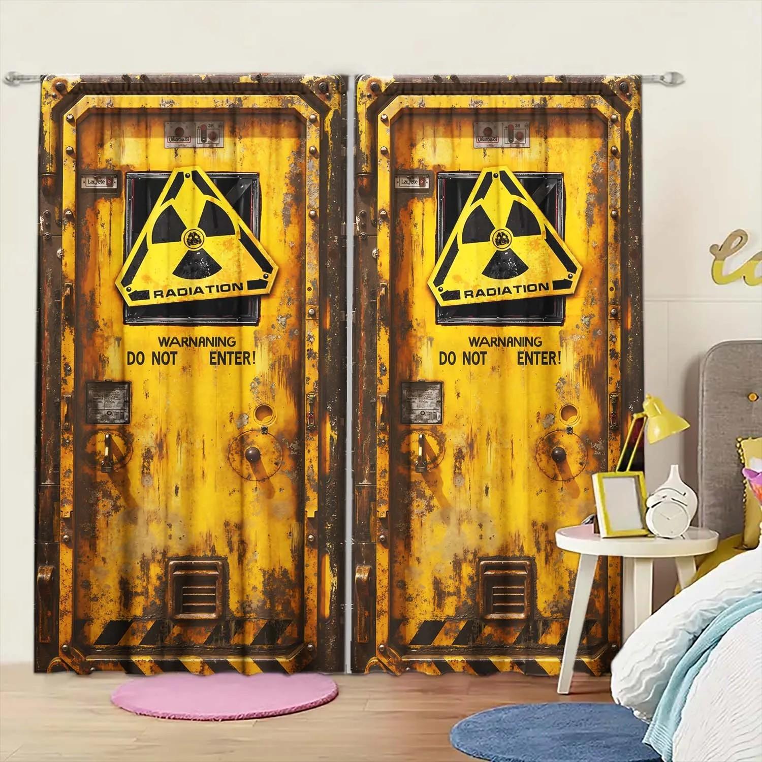 Set Of 2 Jit Industrial Radiation Pattern Curtain Polyester Halloween Window Decor Home Curtains Light Blocking Made W100*H70(CM)-Hooks&2PCS
Set Of 2 Jit Industrial Radiation Pattern Curtain Polyester Halloween Window Decor Home Curtains Light Blocking Made W100*H70(CM)-Hooks&2PCS