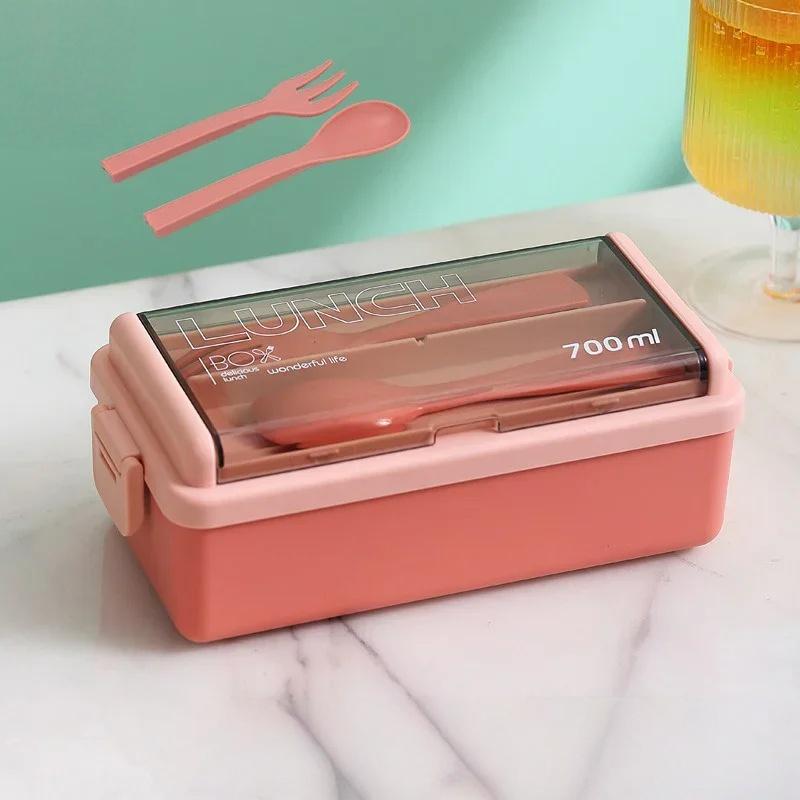 JUSTINLAU Food Storage Container Single/Double Layer Portable Lunch Bento Boxes with Fork & Spoon Leakproof Sealed Box for Kids
JUSTINLAU Food Storage Container Single/Double Layer Portable Lunch Bento Boxes with Fork & Spoon Leakproof Sealed Box for Kids
