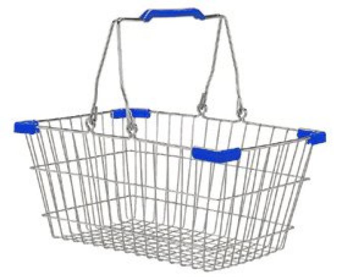 Dulton Market Basket Large Wire basket for use anywhere in the house Storage basket Stocker Height 200mm Width 450mm Depth 315mm Chrome/Blue
Dulton Market Basket Large Wire basket for use anywhere in the house Storage basket Stocker Height 200mm Width 450mm Depth 315mm Chrome/Blue