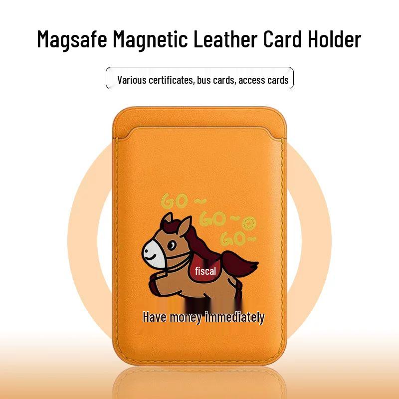 Quick Access MAGSafe Magnetic Leather Card Holder for Apple Phones Single Card Holder
Quick Access MAGSafe Magnetic Leather Card Holder for Apple Phones Single Card Holder