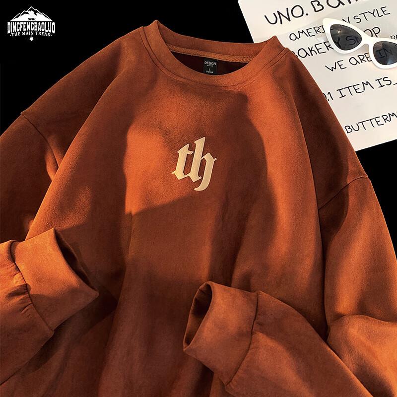 Dingfengbaoluo Men s Suede Round Neck Sweatshirt DFL05 M
Dingfengbaoluo Men s Suede Round Neck Sweatshirt DFL05 M
