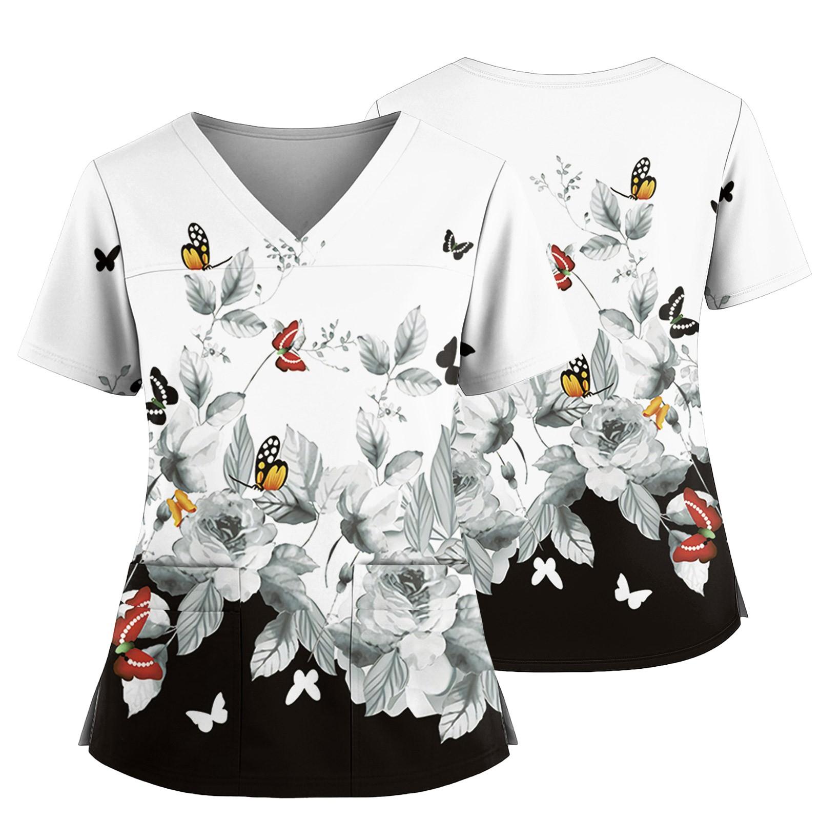 Женский повседневный топ с принтом, V-образным вырезом, карманом, боковым разрезом и короткими рукавами XL белый
Женский повседневный топ с принтом, V-образным вырезом, карманом, боковым разрезом и короткими рукавами XL белый